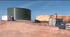 En Almerimar, construcción de un nuevo depósito de agua potable Se construye un nuevo depósito de agua potable en Almerimar