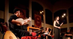 El castillo de Santa Ana se vuelve medieval con la actuación del Ensemble Alfonsí que utiliza instrumentos auténticos del siglo XIII El castillo de Santa Ana se vuelve medieval con la actuación del Ensemble Alfonsí que utiliza instrumentos auténticos del siglo XIII