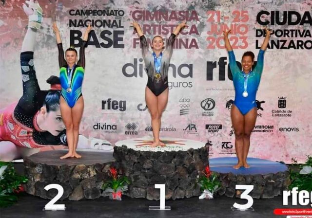 Nina Pace de EDM La Salle consigue la plata en el Campeonato de España de Gimnasia Artística Base