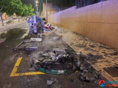 El Consorcio del Sector II y el Ayto de Huércal de Almería denuncian la quema de contenedores
