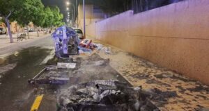 El Consorcio del Sector II y el Ayto de Huércal de Almería denuncian la quema de contenedores