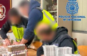 En Almería, ocho personas fueron arrestadas por tener más de 57.000 anabolizantes en su poder en un centro de entrenamiento