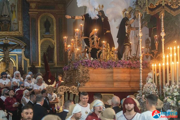 Suspendida la salida procesional de Nuestro Padre Jesús en su Prendimiento y María Santísima de la Amargura en Adra por la lluvia