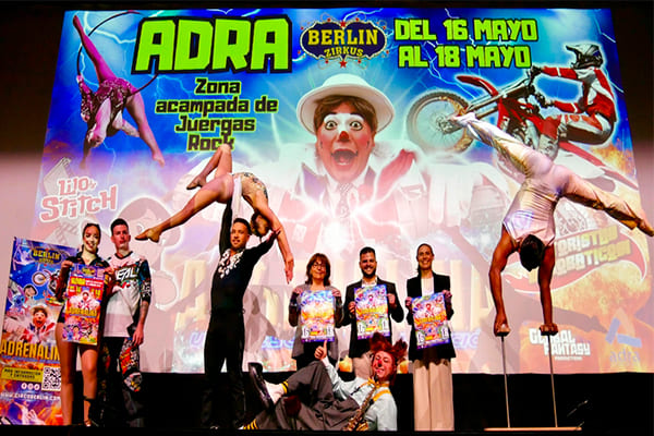 El Circo Berlín vuelve a Adra con su vibrante show ‘Adrenalina: Una explosión de emoción’ El Circo Berlín regresa a Adra con su espectáculo más extremo: 'Adrenalina'